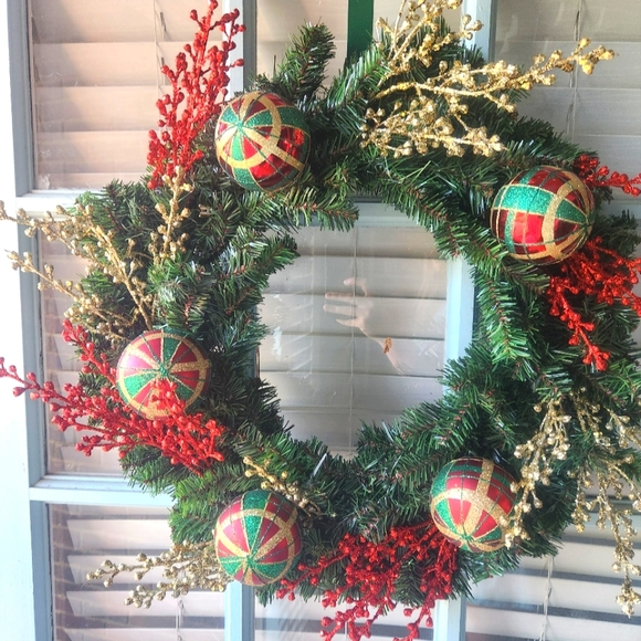 Christmas door wreath - Picture 3 of 3